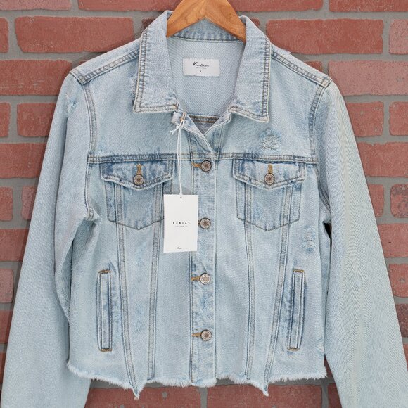 KanCan Jackets & Blazers - KanCan Light Wash Denim Jacket - Size Large